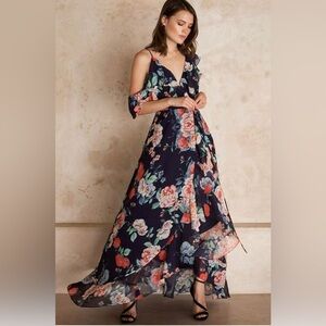 Yumi Kim • Butterfly Kiss Maxi Dress in Sunny Days Navy • SZ XS • Retail $278